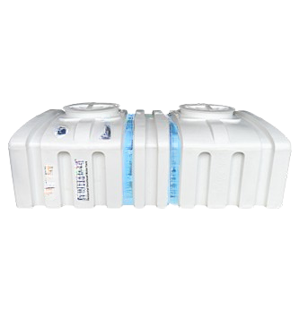 Three Layer Horizontal Water Tanks - (Threaded Type cover - White colour)